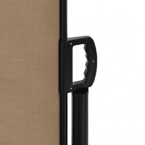 Sammenrullelig sidemarkise 160 × 500 cm - gråbrun