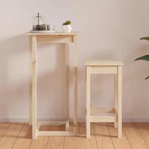 Barbord 60x60x110 cm massivt fyrretræ