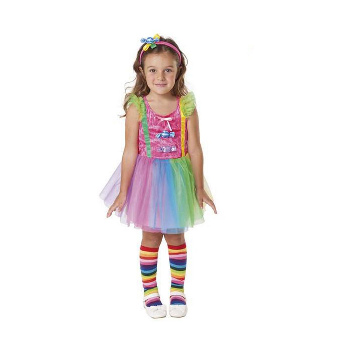 Sweet Candy børnekostume, multifarvet (1-2 år)