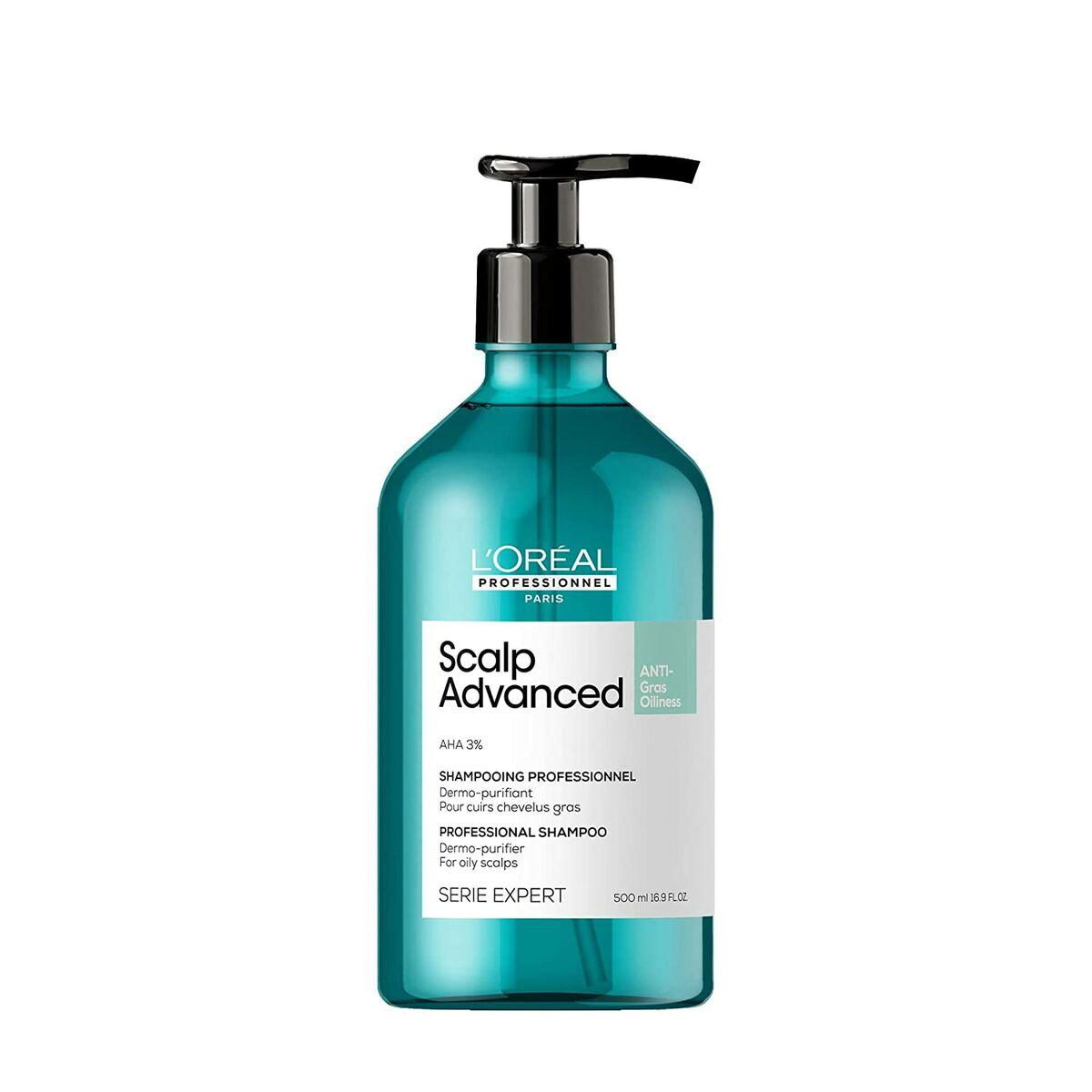 Shampoo mod fedtet hår LOréal Professionnel Scalp Advanced 500 ml billede