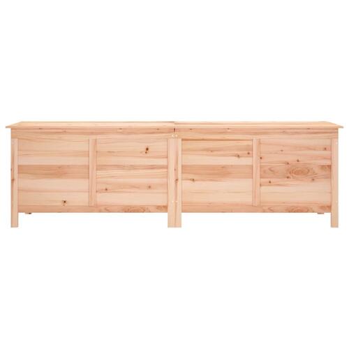 Opbevaringskasse til haven 198,5x50x56,5 cm massivt fyrretræ