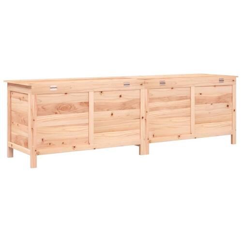 Opbevaringskasse til haven 198,5x50x56,5 cm massivt fyrretræ