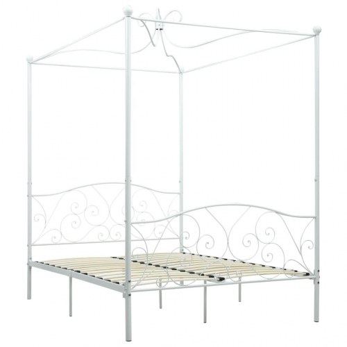 Himmelseng sengeramme 120 x 200 cm - metal, hvid