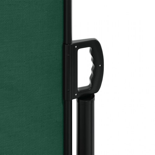 Sammenrullelig sidemarkise 220 × 600 cm - mørkegrøn