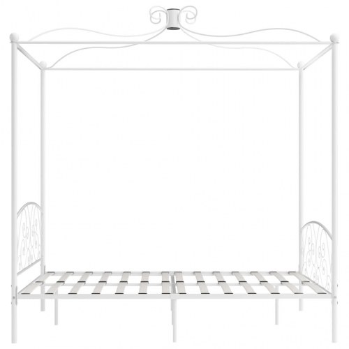 Himmelseng - sengestel i metal 180 x 200 cm, hvid