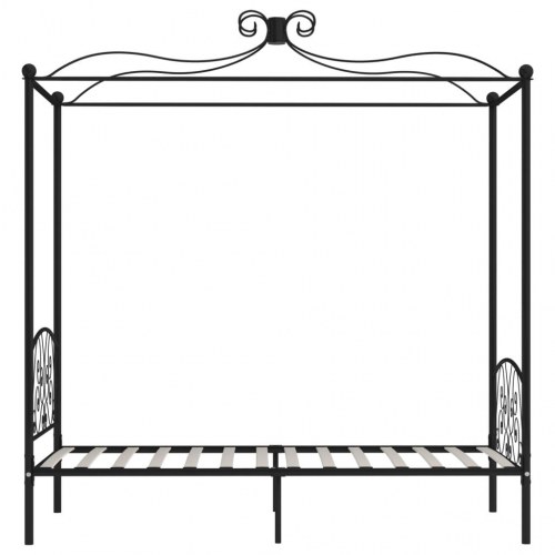 Sengestel til himmelseng 90 x 200 cm metal sort