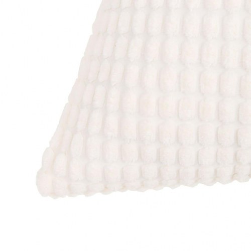 Pudesæt 2 stk. velour 60 x 60 cm råhvid