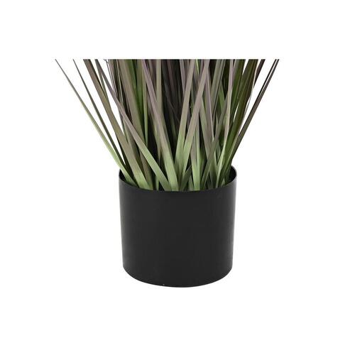 Dekorativ plante Metal Orange Grøn Bourgogne PVC 35 x 35 x 114 cm (2 enheder)