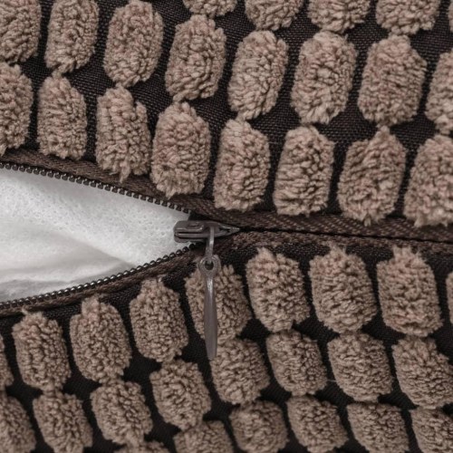 Pudesæt 2 stk. velour 45 x 45 cm brun