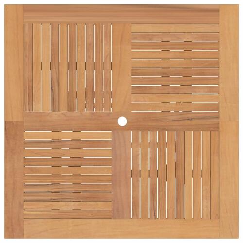 Foldbart havebord 110x110x75 cm massivt teaktræ