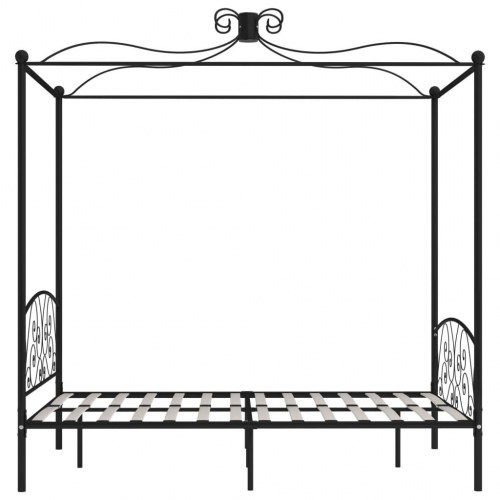 Himmelseng - sengestel i metal 140 x 200 cm, sort