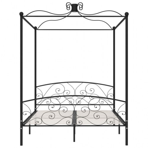 Himmelseng sengeramme 160 x 200 cm - metal, sort