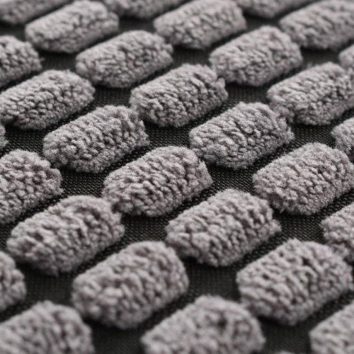 Pudesæt 2 stk. velour 40 x 60 cm grå