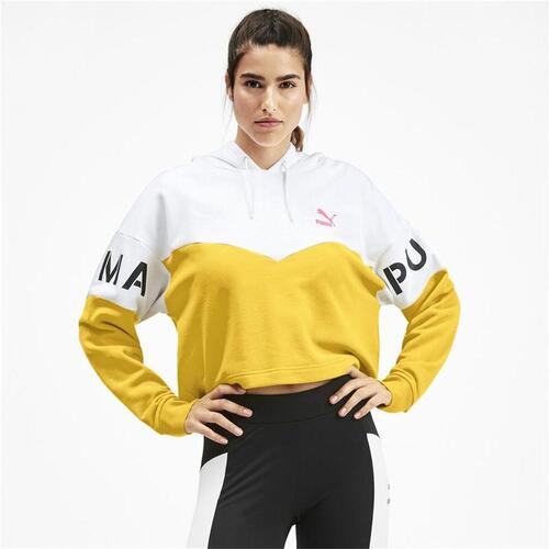 Hættetrøje til Kvinde Puma XTG Gul S