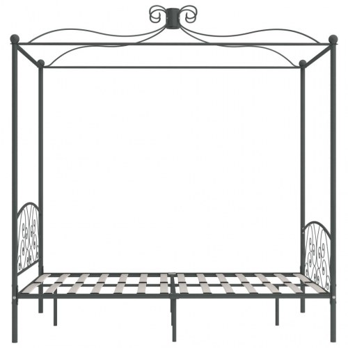 Sengestel til himmelseng 120 x 200 cm metal grå