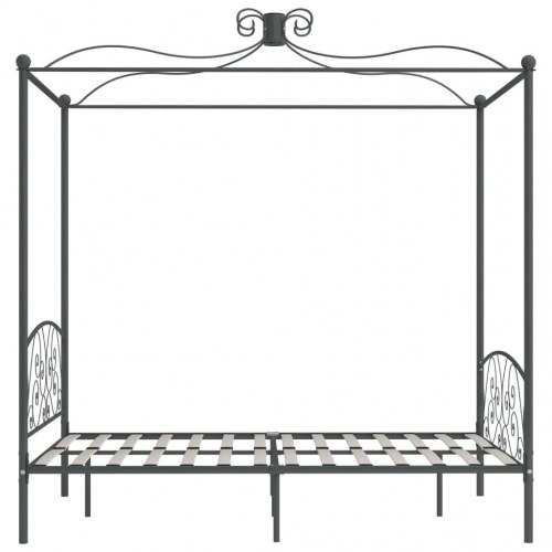 Himmelseng - sengestel 140 x 200 cm i metal, grå