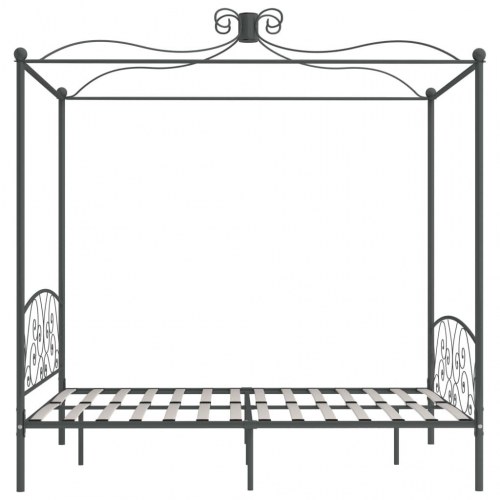 Sengestel til himmelseng 180 x 200 cm metal grå