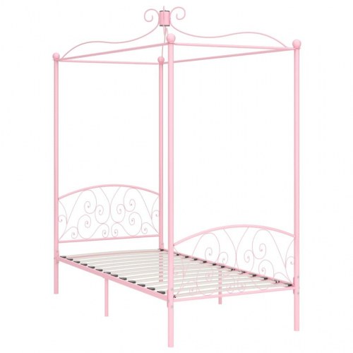 Himmelseng sengestel 90 x 200 cm i metal - pink