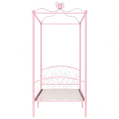 Himmelseng sengeramme 100 x 200 cm i metal - pink