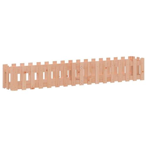 Højbed med stakitdesign 200x30x30 cm massivt douglasgran