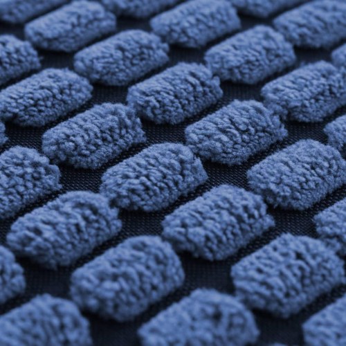 Pudesæt 2 stk. velour 40 x 60 cm blå