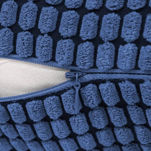 Pudesæt 2 stk. velour 40 x 60 cm blå