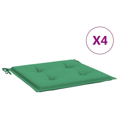 Hynder til havestol 4 stk. - 50×50×4 cm, oxfordstof, grøn