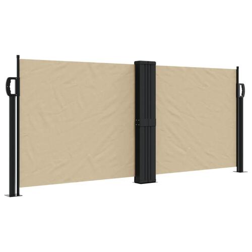 Sammenrullelig sidemarkise 100x1000 cm beige