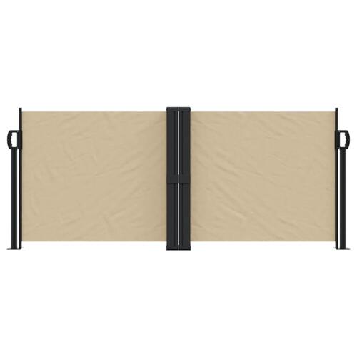 Sammenrullelig sidemarkise 100x1000 cm beige