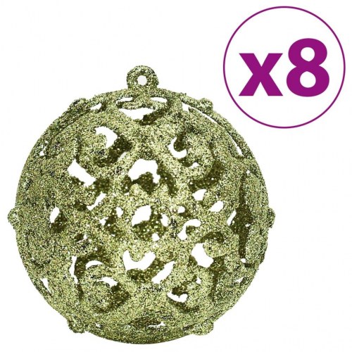 Julekugler 100 stk. 3/4/6 cm - lysegrøn