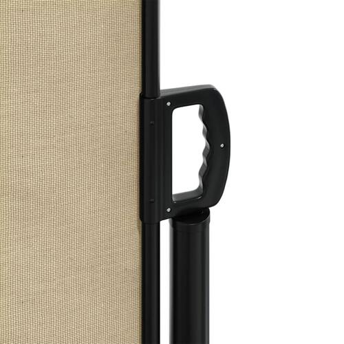 Sammenrullelig sidemarkise 100x1000 cm beige