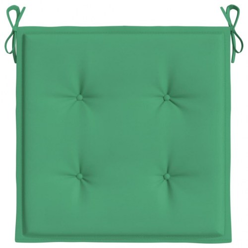 Hynder til havestol - 6 stk. 50×50×4 cm i oxfordstof, grøn