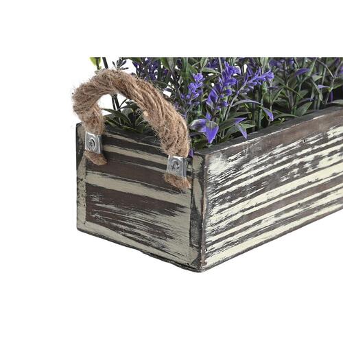 Dekorativ plante 30 x 12 x 21 cm Træ Syren Polyetylen Fuchsia (2 enheder)