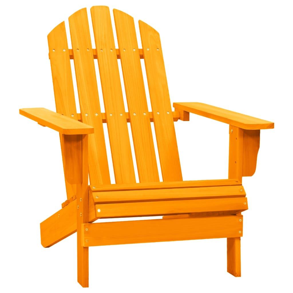 Adirondack-havestol massivt grantræ orange
