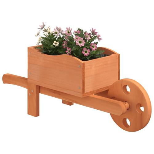 Plantekasser 2 stk. trillebørsdesign 47x15x19 cm massivt fyr