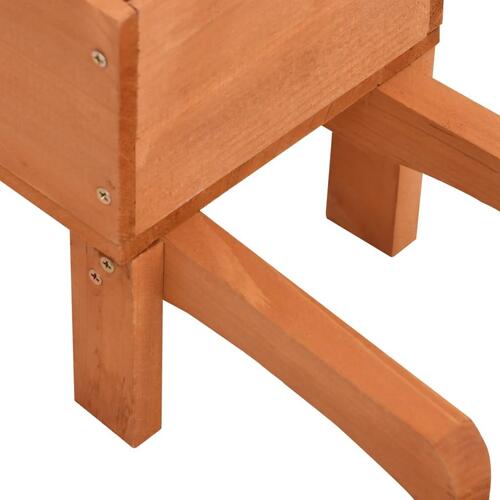 Plantekasser 2 stk. trillebørsdesign 47x15x19 cm massivt fyr