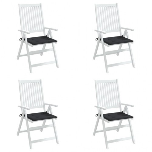 Hynder til havestol - 4 stk., 50×50×4 cm, oxfordstof, sort