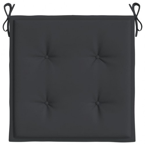 Hynder til havestol - 4 stk., 50×50×4 cm, oxfordstof, sort