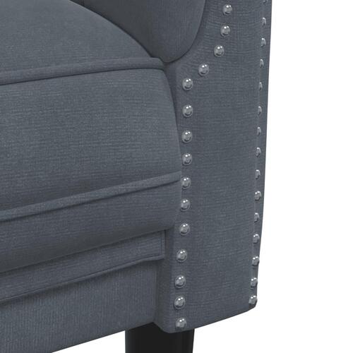 2 personers sofa velour mørkegrå