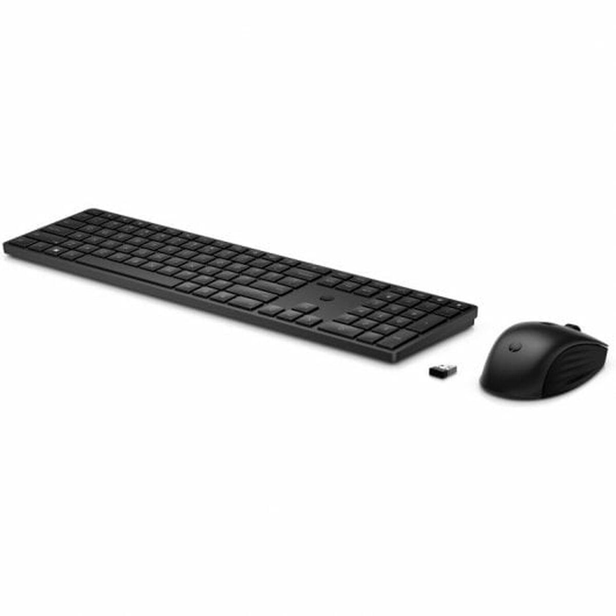 Trådløst Tastatur Hp 4r013aa Sort Spansk Qwerty