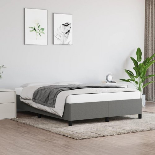 Sengeramme uden madras 140×190 cm - stof, mørkegrå