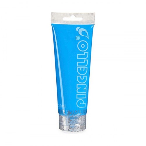 Akrylmaling neon blå 120 ml - 12 stk.