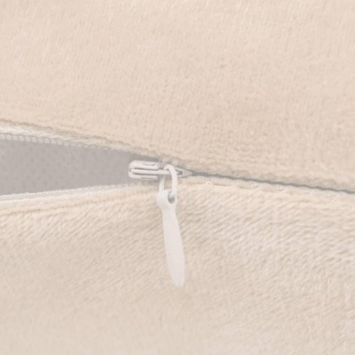 Pudesæt 2 stk. 45x45 cm stof råhvid