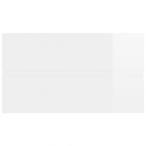 Vaskeskab med indbygget håndvask spånplade hvid højglans