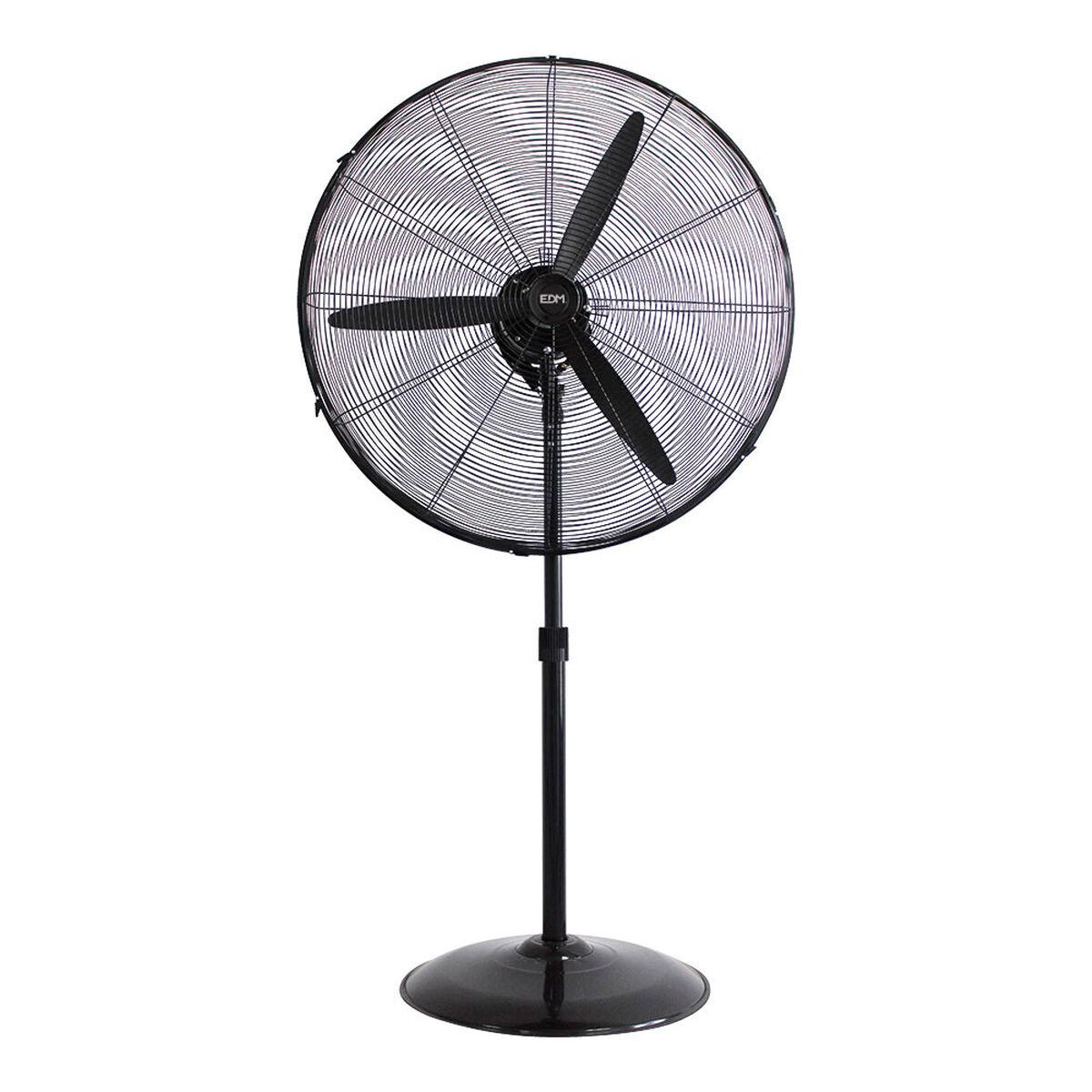 Fritstående ventilator EDM industriel Sort 180 W