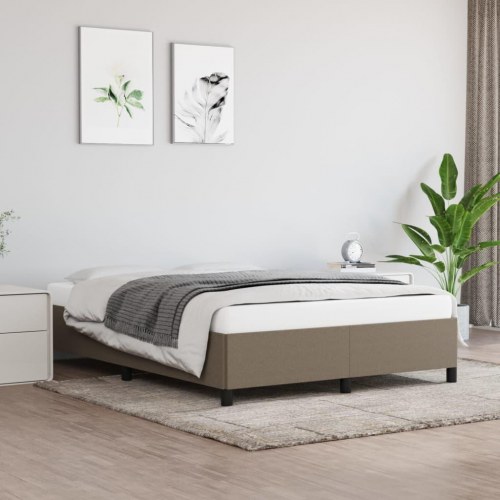 Sengeramme uden madras 140x190 cm - stof, gråbrun