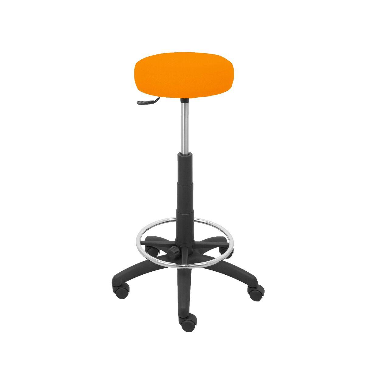 Taburet 10GB308 - orange kontorstol med hjul