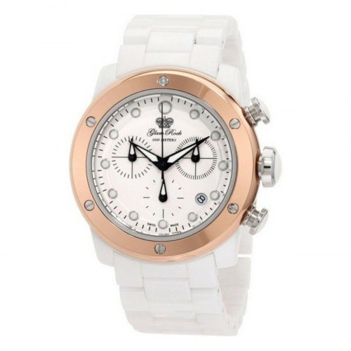 Glam Rock dameur GR50102 - hvid, Ø 42 mm