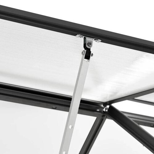 Drivhus 1,33 m² aluminium antracitgrå