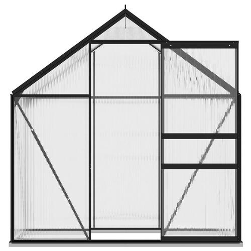 Drivhus 2,47 m² aluminium antracitgrå